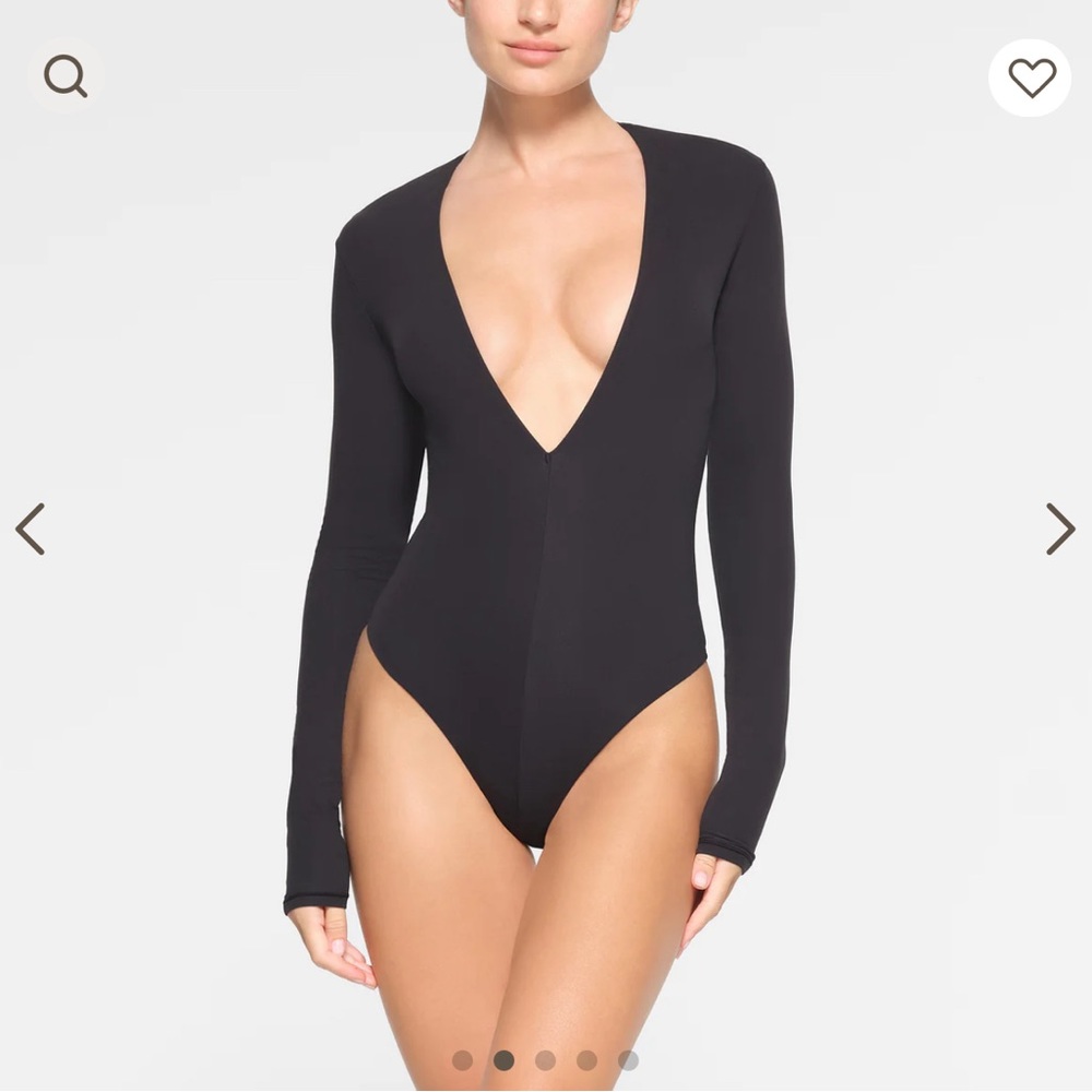 SKIMS deep V bodysuit